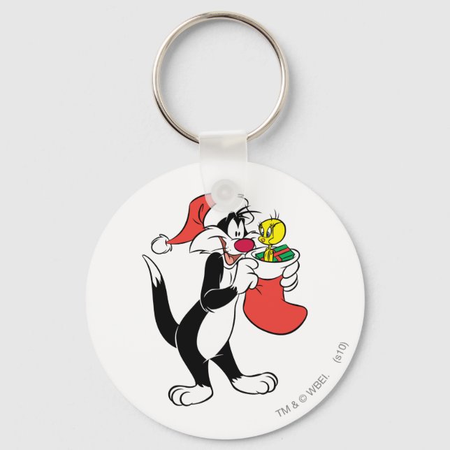 Porte-clés SYLVESTER™ Chat avec Bas (Recto)