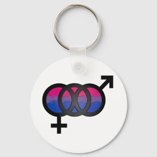 Porte-clés Symbole bisexuel 3D