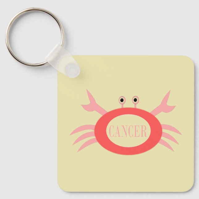 Porte-clés Symbole cancéreux Crabe Personnalisé (Recto)