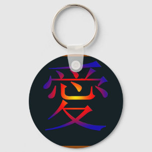 Porte-clés Symbole chinois de l'amour