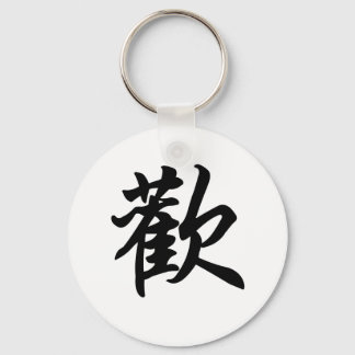 Porte-clés Symbole chinois pour Joy (brossé)
