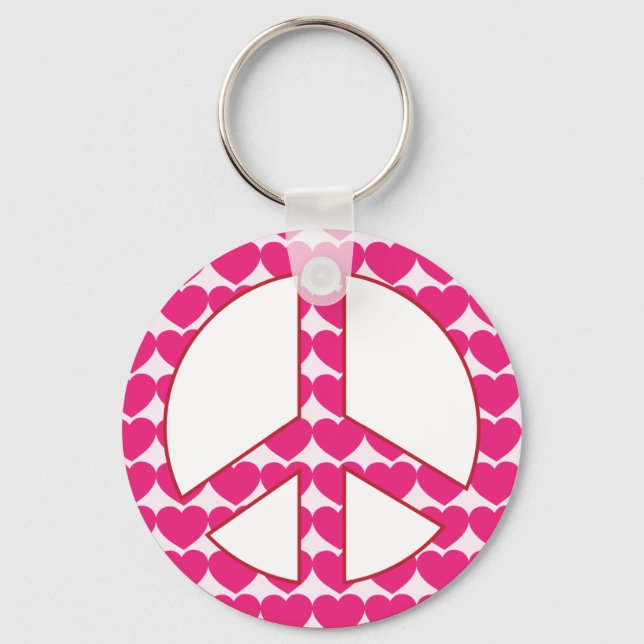 PORTE-CLÉS SYMBOLE COEUR DE LA PAIX (Recto)