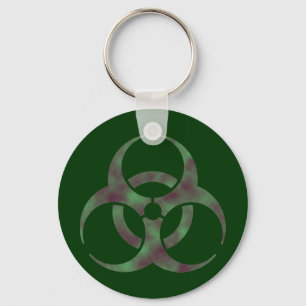 Porte-clés Symbole de Biohazard de zombi