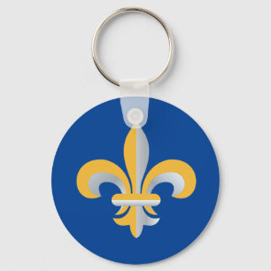Porte-clés Symbole de Fleur de Lis
