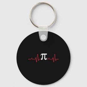 Porte-clés Symbole de jour Pi Heartbeat Math Lover Nurse Puls
