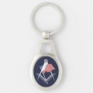 Porte-clés Symbole de la franc-maçonnerie américaine
