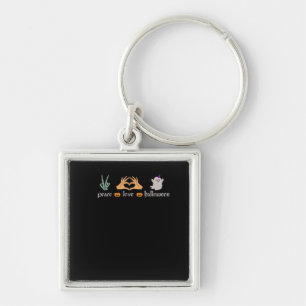 Porte-clés SYMBOLE DE LA Paix Halloween Squelette sorcière ma