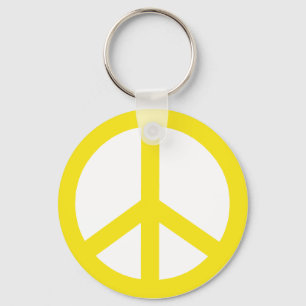 PORTE-CLÉS SYMBOLE DE LA PAIX JAUNE