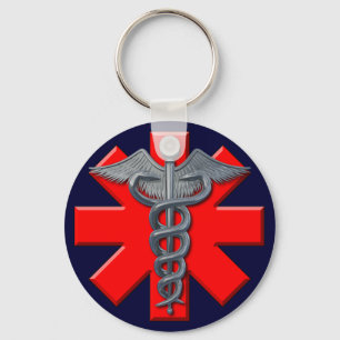 Porte-clés Symbole de la profession Médicale d'argent