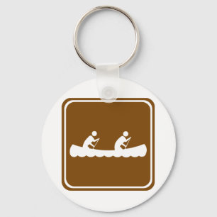 Porte-clés SYMBOLE DE LA ROUTE DE Canoë