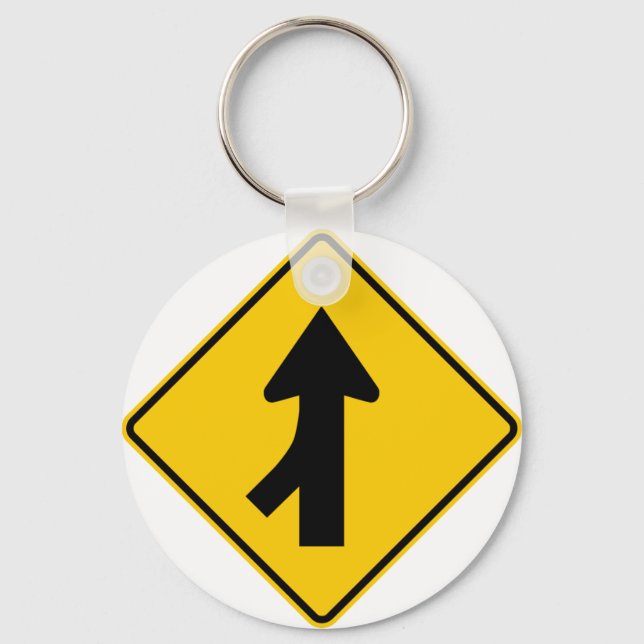 Porte-clés Symbole de la route de fusion (gauche) (Recto)