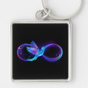 Porte-clés Symbole de Neon Infinity par Glowing Hummingbird