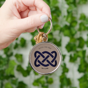 Porte-clés Symbole de noeud d'amour celtique Simple Personnal