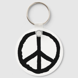 Porte-clés Symbole de paix rude