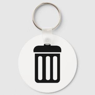 Porte-clés Symbole de poubelle