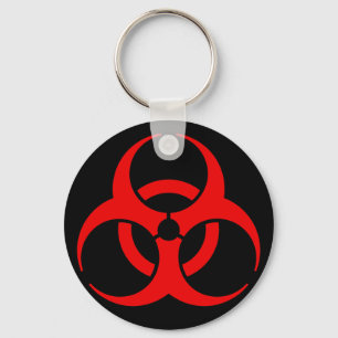 Porte-clés Symbole de risque biologique
