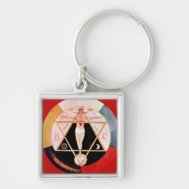 Porte-clés Symbole de Rosicrucian de l'ordre hermétique (Devant)