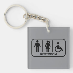 Porte-clés Symbole de salle de bain tous genres