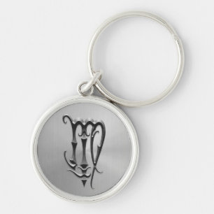 Porte-clés Symbole de Vierge d'acier inoxydable