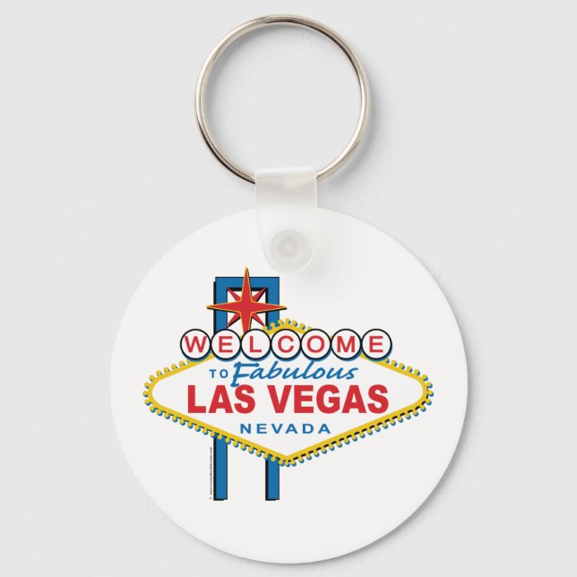 Porte-clés SYMBOLE DES MOTS D'ACCUEIL À Las Vegas (Recto)