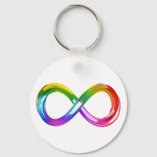 Porte-clés Symbole d'intégrité arc-en-ciel