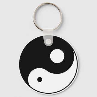 Porte-clés symbole du yin yang déséquilibré