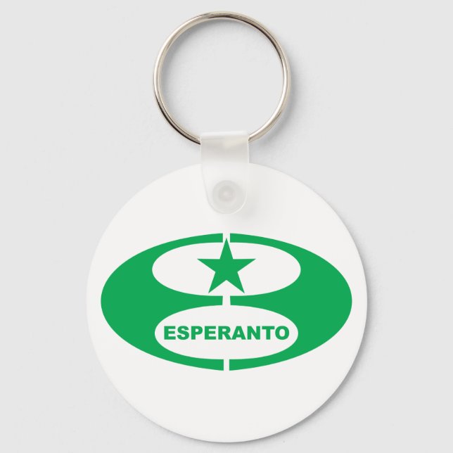 Porte-clés Symbole espéranto (Recto)
