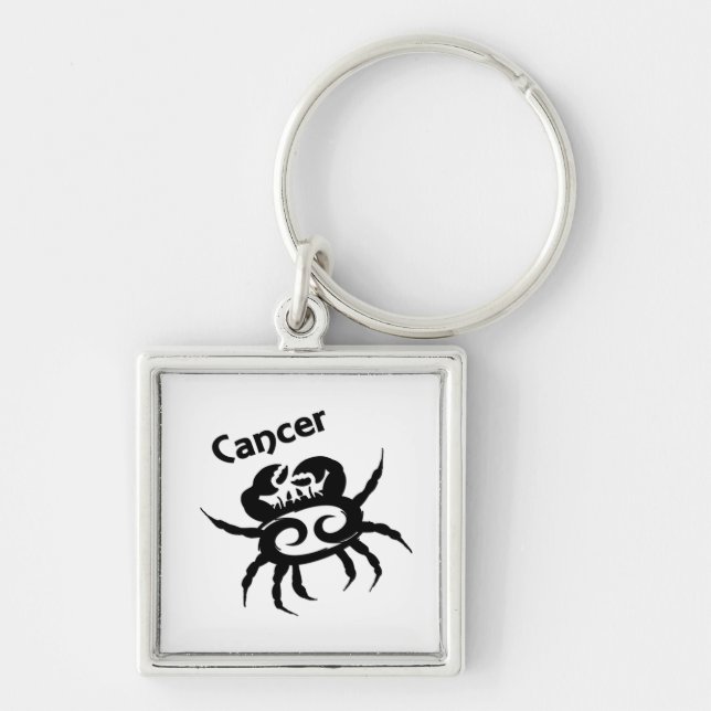 Porte-clés Symbole et signe du cancer du zodiaque (Devant)