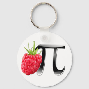 Porte-clés Symbole framboise et pi