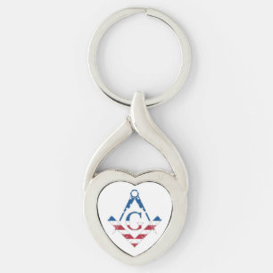 Porte-clés Symbole Freemasonic des États-Unis