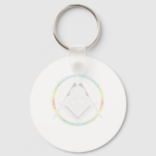 Porte-clés Symbole illuminati triangle maçonnique Conspiratio