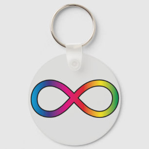 Porte-clés Symbole infini de la neurodiversité