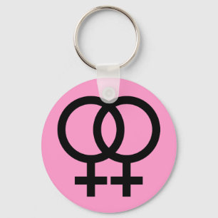 Porte-clés symbole lesbien porte - clé