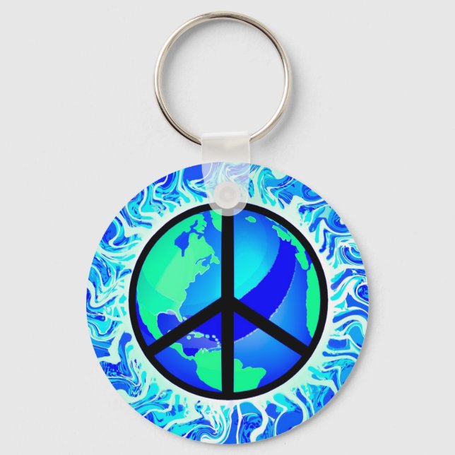 PORTE-CLÉS SYMBOLE MONDIAL DE LA PAIX (Recto)