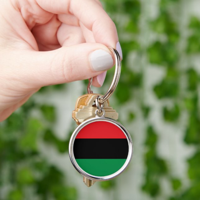Porte-clés Symbole panafricain du drapeau et de l'UNIA / vent (main)