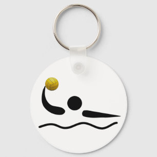 Porte-clés Symbole sportif universel du Polo Eau