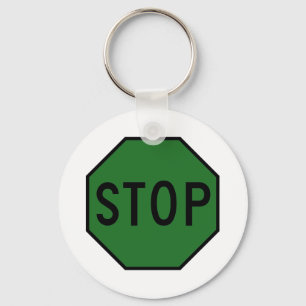 Porte-clés Symbole Stop Street Road Signal Attention Trafic