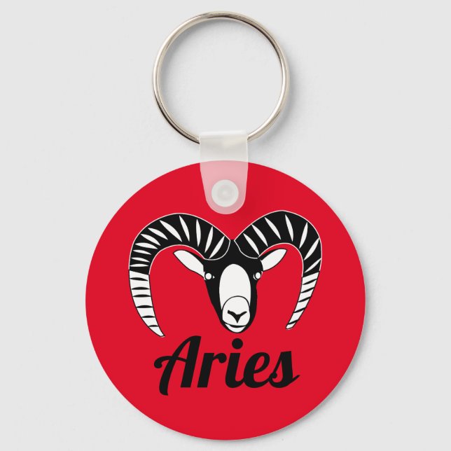 Porte-clés SYMBOLE SYMBOLE Aries Ram SYMBOLE Astrologique (Recto)