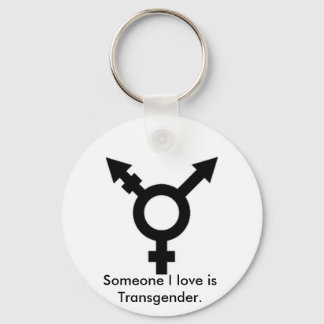 Porte-clés symbole trans, Quelqu'un que j'aime est transgenre