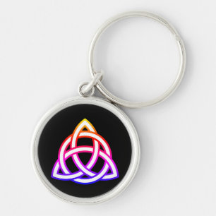 Porte-clés Symbole triquetra de noeud de trinité celtique