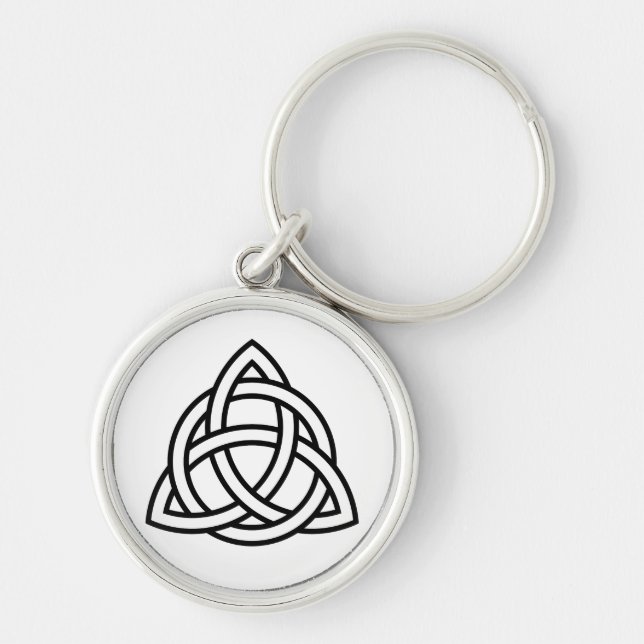 Porte-clés Symbole triquetra de noeud de trinité celtique (Devant)