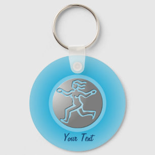 Porte-clés Symbole Virgo Zodiac Star Premium Silver