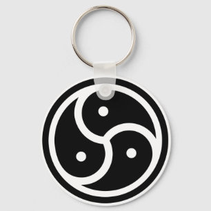 Porte-clés symbole yin/yang