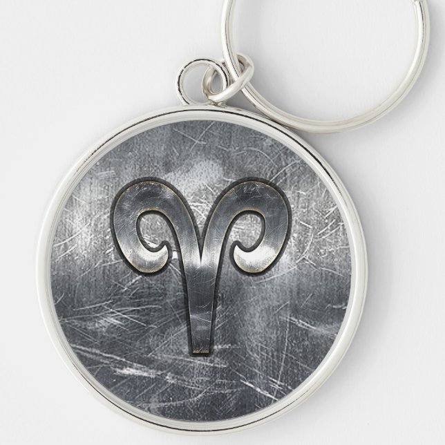Porte-clés Symbole Zodiaque des baies modernes Grunge Style d (Devant)