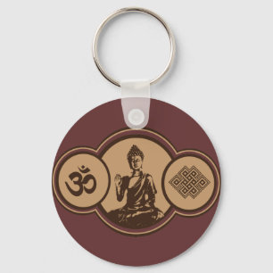 Porte-clés Symboles de porte - clé de Bouddha