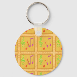 Porte-clés Symboles musicaux dansants