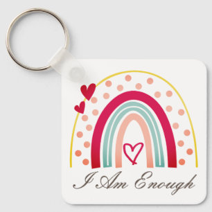 Porte-clés Sympa Inspirant Je Suis Assez Affirmation
