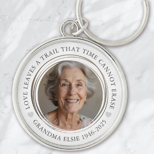 Porte-clés Sympathie avec la photo Memorial Keepsaké