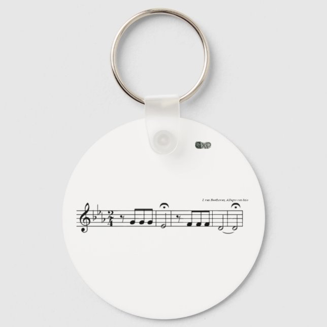 Porte-clés Symphonie Beethoven No 5 Porte - clé (Recto)