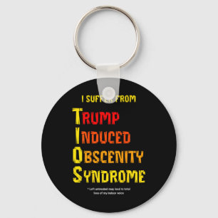 Porte-clés Syndrome d'obscénité induit par Tios Trump drôle R